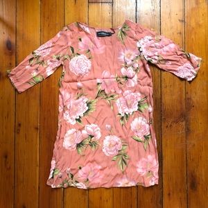 NWOT Rose Printed Tent Dress